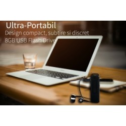 Stick USB cu Reportofon - memorie 8GB -560 de ore de inregistrari -Ultra Clear HD